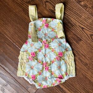 Custom-made Floral Baby Romper - NWOT